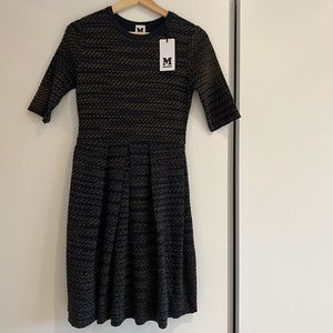 NWT - M Missoni Knit Dress - Navy Blue - Size 6/M